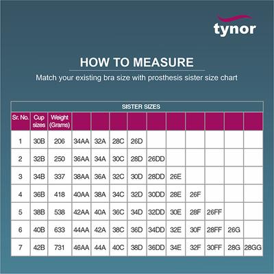 Tynor Breast Prosthesis (B 42) (H 19) - Abdomen/Neck/Arm/Elbow Supports