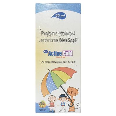 ACTIVE COLD Mixed fruit flavour Syrup 60ml - Cough And Cold-Cou