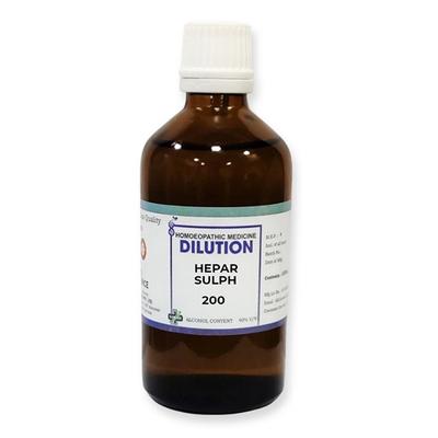 LDD Bioscience Dilution Hepar Sulph 200 Liquid 100 ml - Dilutions