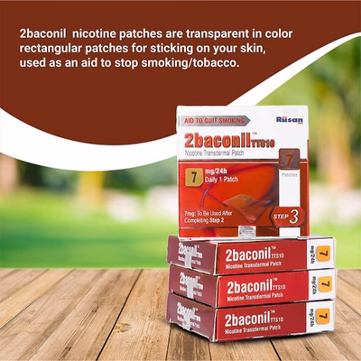 2baconil TTS10 7mg Patch 7'S - Nicotine Patch