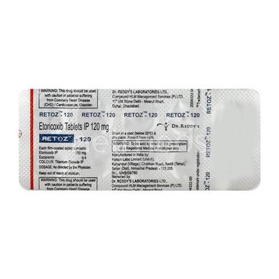 Retoz 120mg Tablet 10'S - Pain relief-Nsa
