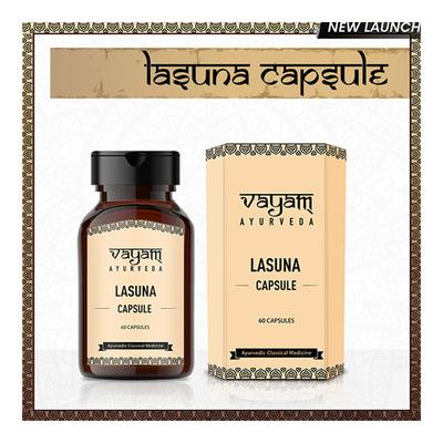 Vayam Ayurveda Lasuna Capsule 60's - Herbal Dietary Supplement