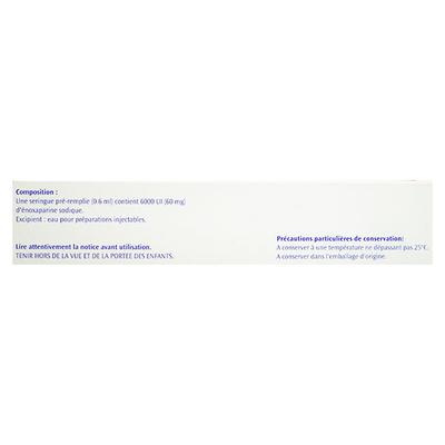 Clexane 60mg Injection(Pfs) 2X0.6ml - Blood Clot-Ant