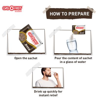 Gas O Fast - Active Jeera 5 gm (Sachet) - Acidity