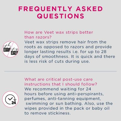Veet Half Body Waxing Kit - Sensitive Skin Strip 8's - Hair Treatment