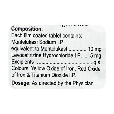 Flucold Clear 10/5mg Tablet 10'S - Allergies-Ant