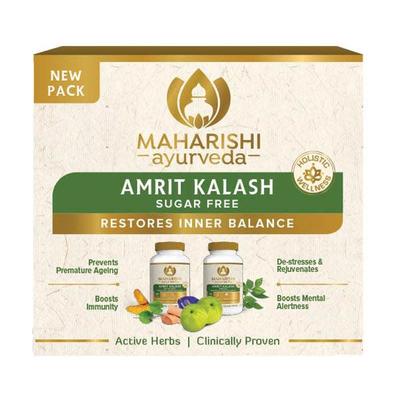 Maharishi Ayurveda Amrit Kalash Sugar Free (Ambrosia Tablet 60's + Nectar Tablet 60's) - Speciality Medicines