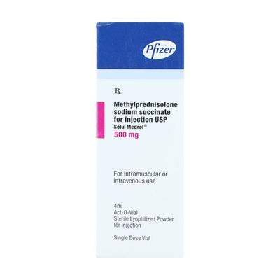 Solu Medrol 500mg Injection 4ml - Hormonal Therapy-Cor