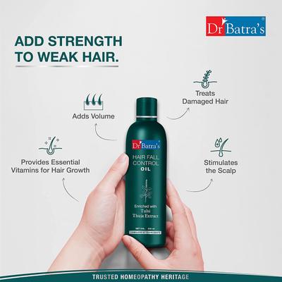 Dr Batra's Anti-Dandruff Hair Serum 125 ml + Conditioner 200 ml + Hair Fall Control Oil 200 ml - Hair Treatment