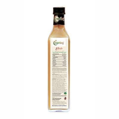 Nutriorg Organic Elixir Apple Cider Vinegar 250 ml - Apple Cider Vinegar - Acv