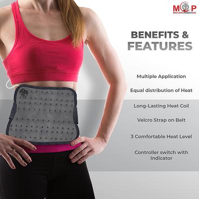 MCP Electric Heating Pad - Velvet Grey - Heating Belt