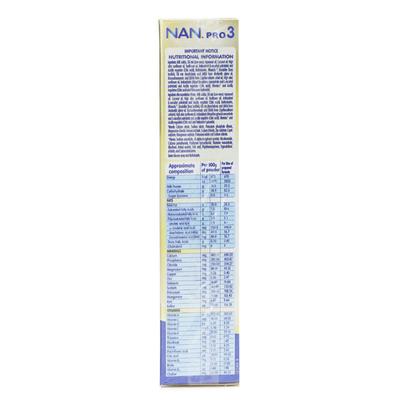 Nestle Nan Pro 3 (12 Months+) Powder 400 gm (Refill Pack) - Baby And Infant Supplements