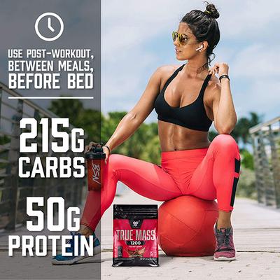BSN True Mass 1200 Mass Gainer Powder - Chocolate Flavour Milkshake 10.38 lb - Workout Essentials
