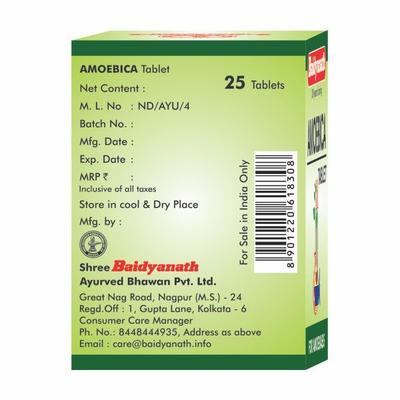 Baidyanath Amoebica Tablet 25's - Digestive Care