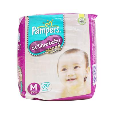 Pampers Active Baby Diapers (M) 20's - Diapers & Wipes