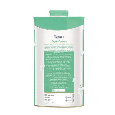Yardley London Perfumed Talcum Powder - Imperial Jasmine 100 gm (N) - Talcum Powders