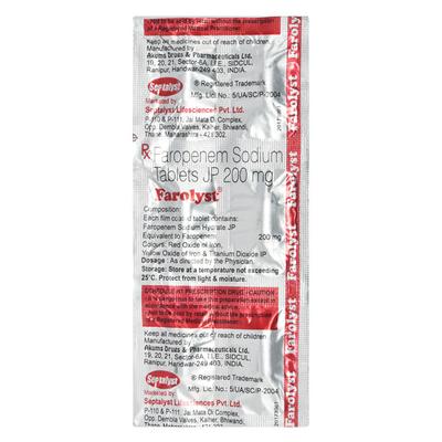 FAROLYST 200mg Tablet 6's - Bacterial Infections-OBL