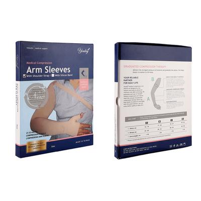 Youleg Medical Compression Stockings Arm Sleeves with Shoulder Strap (XL) - Right - Abdomen/Neck/Arm/Elbow Supports
