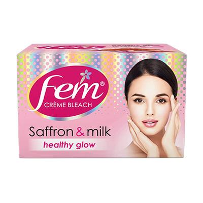 Fem Creme Bleach - Saffron & Milk 8 gm - Face Bleach