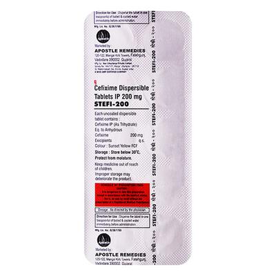 STEFI 200 Dispersible Tablet 10's - Bacterial Infections-Cep