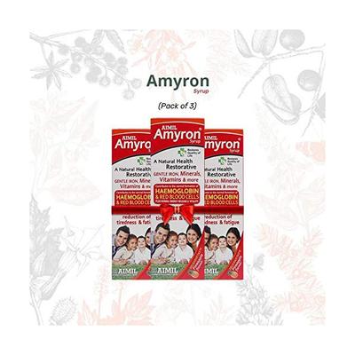 Aimil Amyron Syrup (Pack of 3 x 200 ml) - Health Products