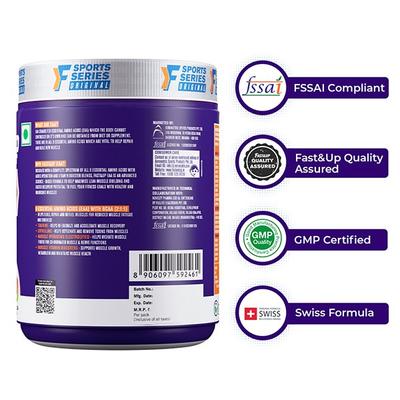 Fast&Up EAA Intra Training Supplement (30 Servings) - Watermelon Splash Flavour 390 gm - Workout Essentials