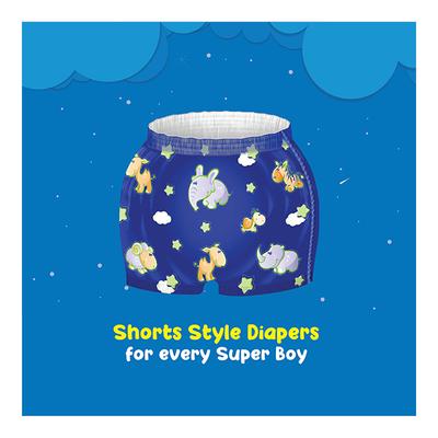 Super Cute's WonderShorts Pull-up Shorts Diaper - (L) (8 - 14 kg) (Pack of 20 x 2's) - Diapers & Wipes