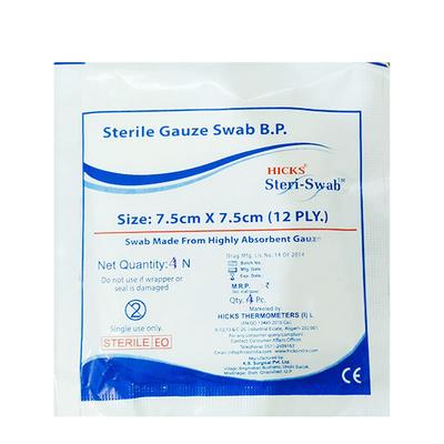 Hicks Steriswab Sterile Gauze Swab (7.5 cm x 7.5 cm x 12 Ply) 1's - Bandages & Dressings
