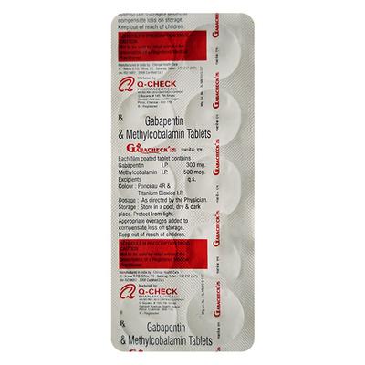 GABACHECK M Tablet 10's - Neuropathic Pain-Dru