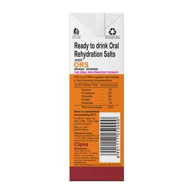 Prolyte ORS Liquid - Orange Flavour 200 ml - Oral Rehydration (Ors)