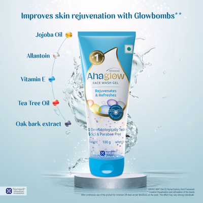AHAGLOW ADVANCED Face Wash Gel 100 gm - Face Wash & Cleansers