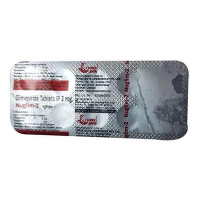 NUGLIM 2mg Tablet 10's - Diabetes-Ant