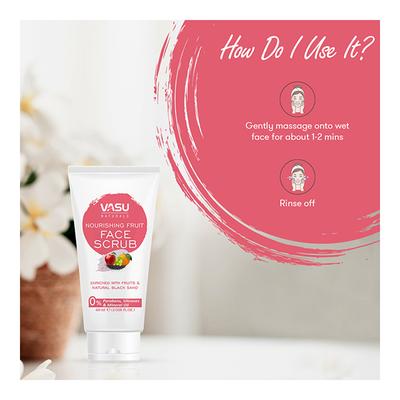 Vasu Face Scrub - Fruit Nourishing 150 ml - Face Scrubs