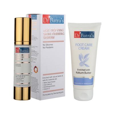 Dr Batra's Age Defying Skin Firming Serum 50 gm + Foot Care Cream 100 gm - Personal Care (Ayush)