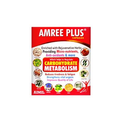 Aimil Amree Plus Capsule (Pack of 4 x 20's) - Diabetes Care (Ayush)