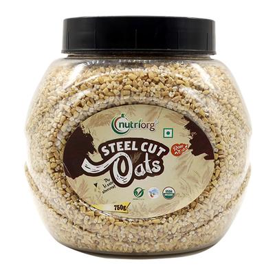 Nutriorg Gluten Free Steel Cut Oats 750 gm - Weight Loss