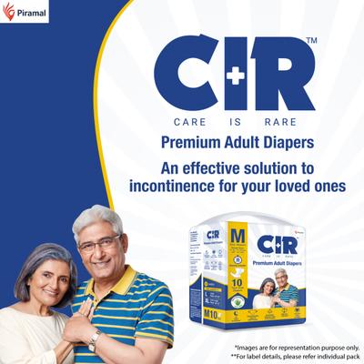CIR Premium Adult Diapers - Tape (M) 10's - Adult Diapers & Pads