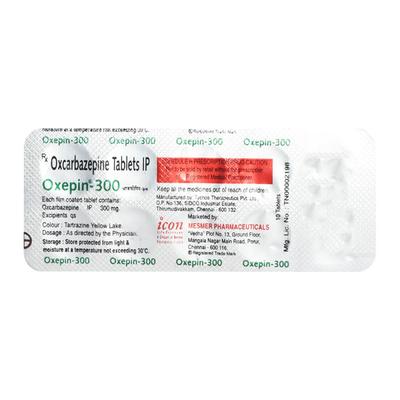 Oxepin 300mg Tablet 10'S - Epilepsy/Convulsion-Ant