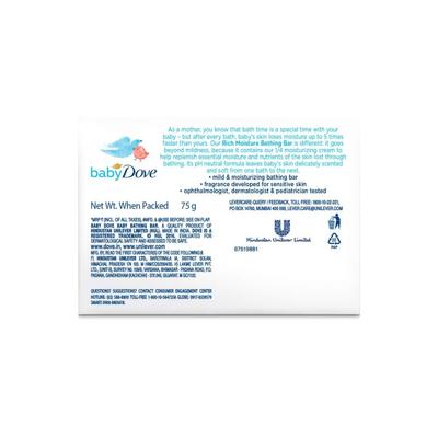 Baby Dove Rich Moisture Baby Bathing Soap 75 gm - Baby Soap