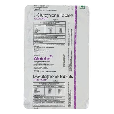 Glutaup Tablet 10'S - Supplements-Vam