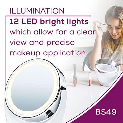 Beurer Lighted Vanity Mirror (BS49) - Hair Removal Accessories