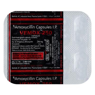 VEMOX 250 Capsule 10's - Bacterial Infections-Pen