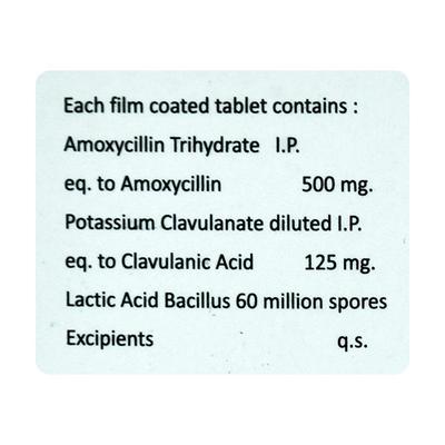 CLAVACEN 625 LB Tablet 6's - Bacterial Infections-Pen