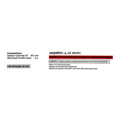 ISOL 6 Eye Ointment 5gm - Eye conditions-Oth