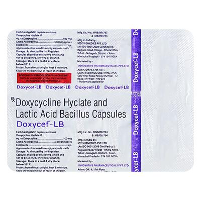 DOXYCET LB Capsule 10's - Bacterial Infections-ABC