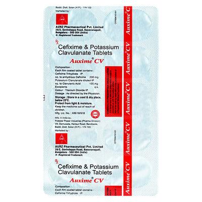 AUXIME CV 325 Tablet 10's - Bacterial Infections-Cep