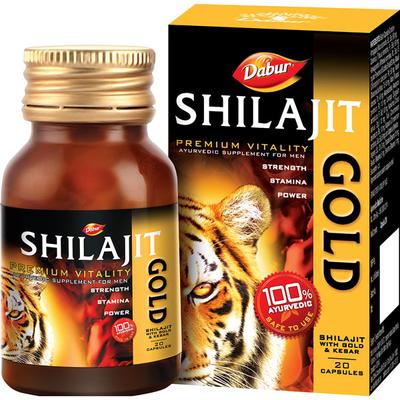 Dabur Shilajit Gold Capsule 20's (Free 2 Capsules) - Sexual Healthcare