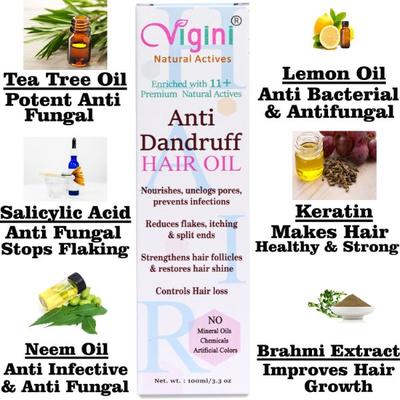 Vigini Anti Dandruff Hair Oil 100 ml - Hair Oils