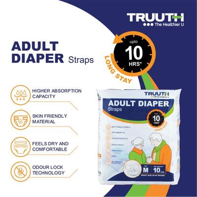 Truuth Adult Pull Up Diaper Pants (L) 10's - Adult Diapers & Pads