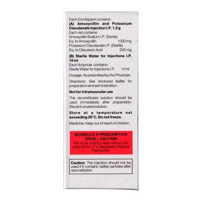 AMOXYCLAV 1.2gm Injection 1's - Bacterial Infections-Pen
